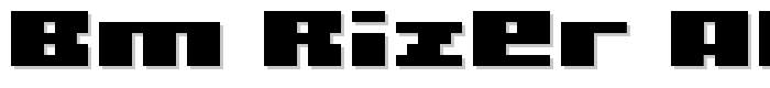 BM rizer A6 font